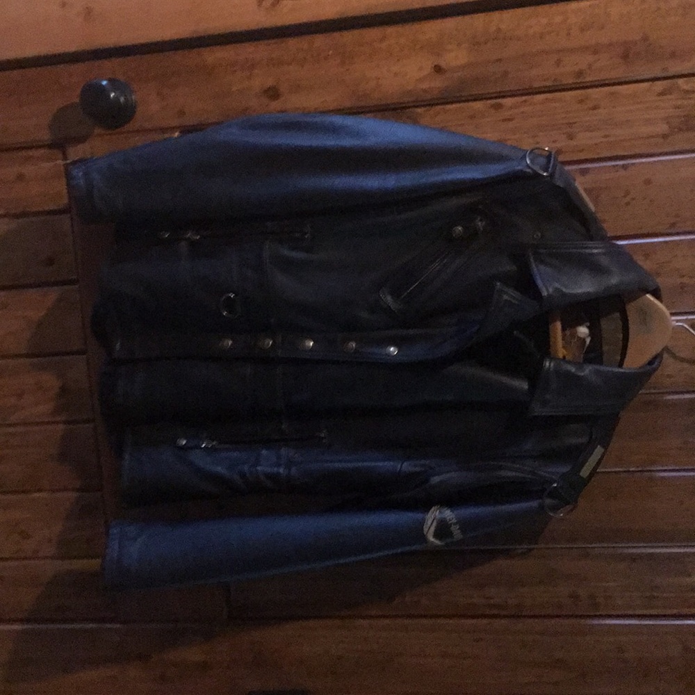 Ladies Harley Davidson black motorcycle jacket